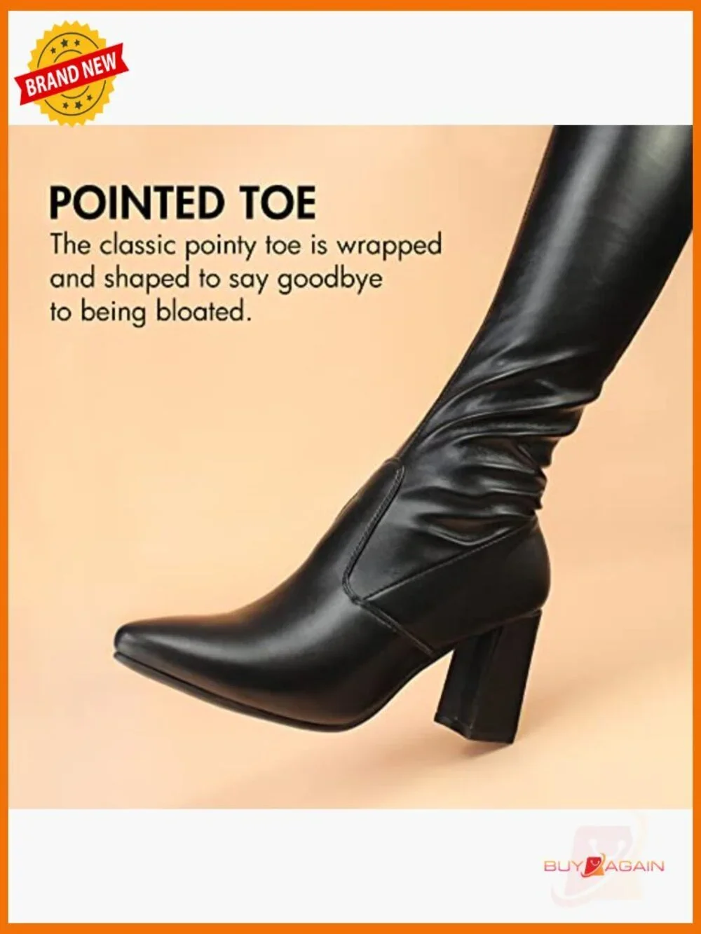 Women's Over The Knee Boots Pointy Toe High Heel Fall Fashion Vegan